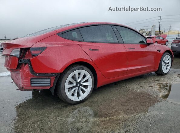 5YJ3E1EA0MF851244 2021 TESLA MODEL Red 