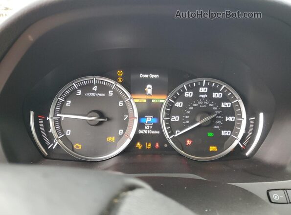 5J8YD4H51KL022834 2019 ACURA MDX Silver Vista del cuadro de instrumentos