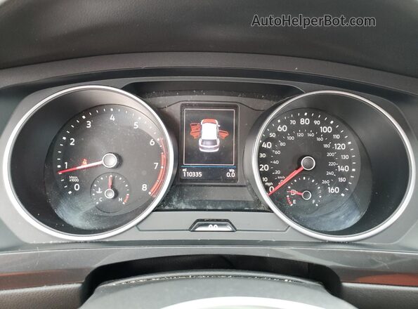 3VV3B7AX5MM114799 2021 VOLKSWAGEN TIGUAN Blue Widok zestawu wskaźników
