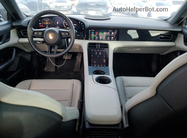 WP0AB2Y1XLSA52464 2020 PORSCHE TAYCAN Green წინა პანელის ხედი