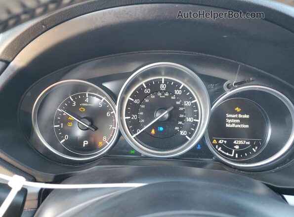 JM3KFBCM5M0383920 2021 MAZDA CX-5 White ხელსაწყოთა პანელის ხედი