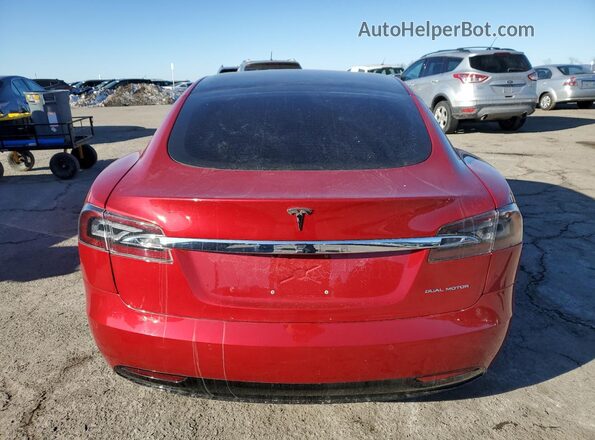 5YJSA1E24LF391469 2020 TESLA MODEL Красный Вид сзади