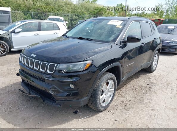 3C4NJDBB8NT132250 2022 JEEP COMPASS Black წინა მარცხენა ხედი სამი მეოთხედიდან