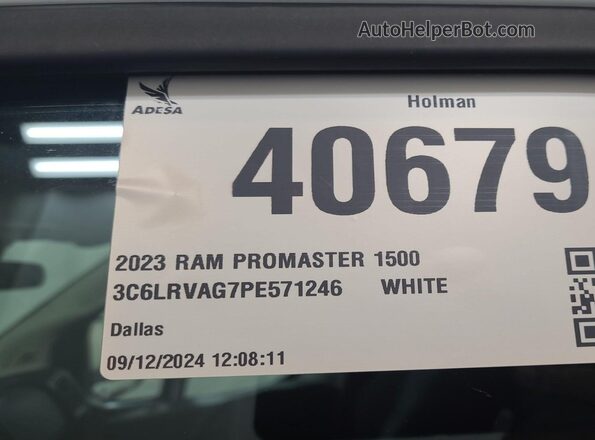 3C6LRVAG7PE571246 2023 RAM PROMASTER 1500  