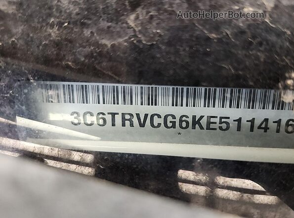3C6TRVCG6KE511416 2019 RAM PROMASTER 2500 White Դիմացի տեսք