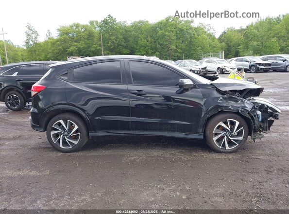 3CZRU6H1XLM731770 2020 HONDA HR-V Black უკანა სალონის ხედი