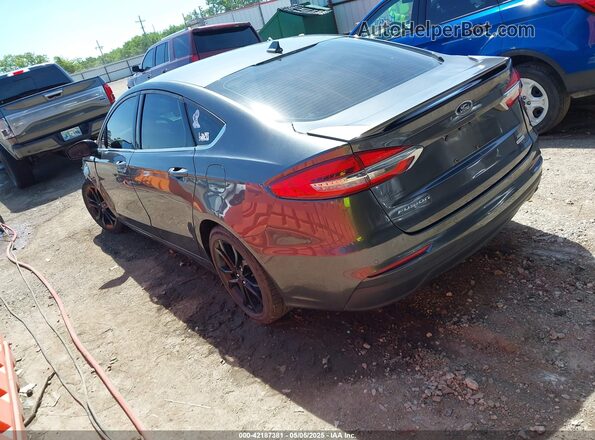 3FA6P0HD2LR256809 2020 FORD FUSION Black Tył lewy
