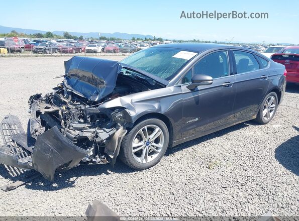 3FA6P0LU3GR386983 2016 FORD FUSION HYBRID Black წინა მარცხენა ხედი სამი მეოთხედიდან