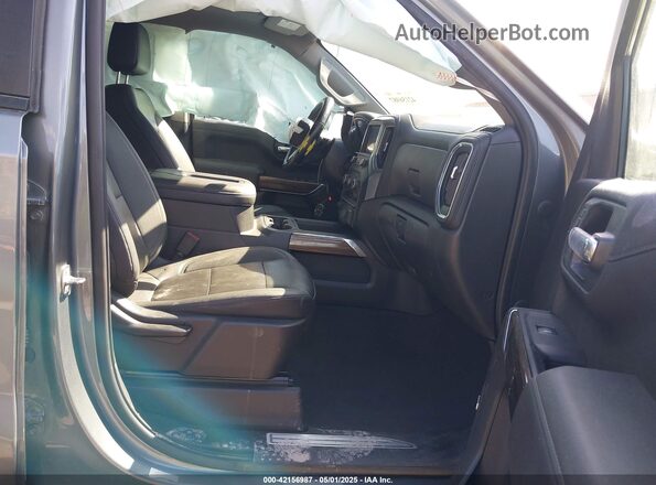 3GCUYEED2MG204500 2021 CHEVROLET SILVERADO Gray Widok wnętrza z przodu