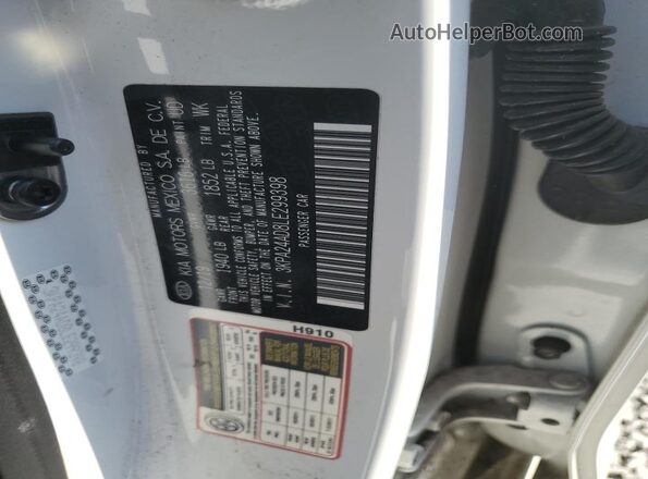 3KPA24AD8LE299398 2020 KIA RIO White Вид підкапотного простору