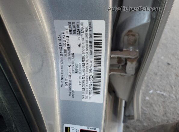 3MYDLBYV4HY157084 2017 TOYOTA YARIS Silver Вид підкапотного простору