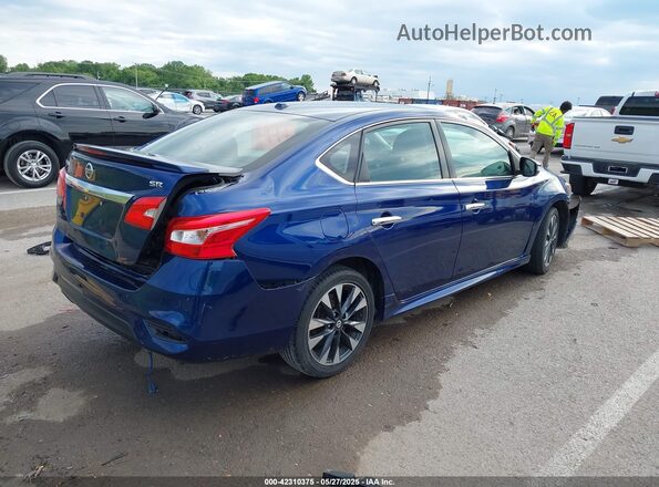 3N1AB7AP2KY328406 2019 NISSAN SENTRA Синий Задняя правая четверть