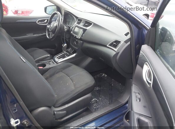 3N1AB7AP2KY328406 2019 NISSAN SENTRA Синий Вид салона спереди