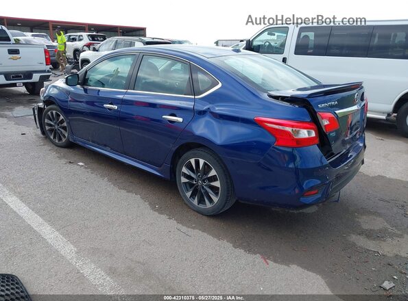 3N1AB7AP2KY328406 2019 NISSAN SENTRA Синий Задняя левая четверть