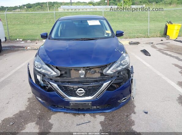3N1AB7AP2KY328406 2019 NISSAN SENTRA Синий Вид щитка приборов