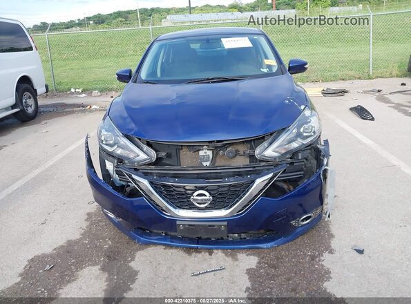 3N1AB7AP2KY328406 2019 NISSAN SENTRA Синий Вид спереди