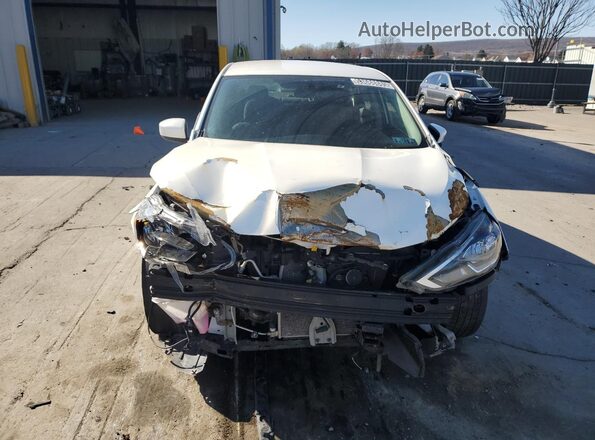 3N1AB7AP9KL614153 2019 NISSAN SENTRA White წინა ხედი