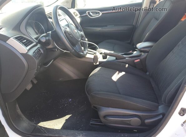 3N1AB7AP9KL614153 2019 NISSAN SENTRA White წინა სალონის ხედი