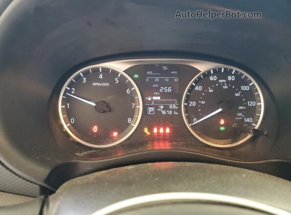 3N1CP5BV7ML486008 2021 NISSAN KICKS Black Вид щитка приладів