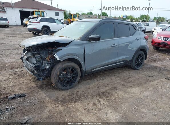 3N1CP5DV3ML476573 2021 NISSAN KICKS Blue Front left