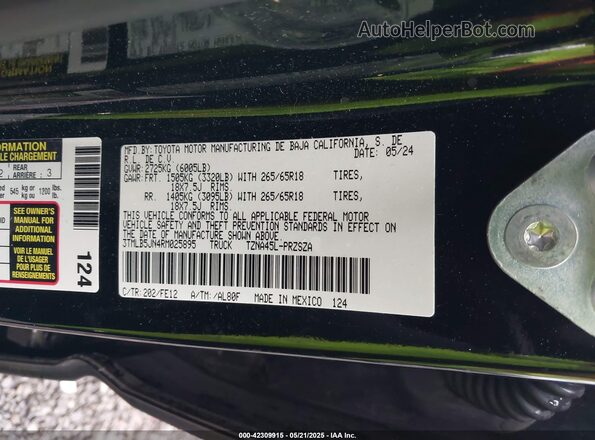 3TMLB5JN4RM025895 2024 TOYOTA TACOMA Black 