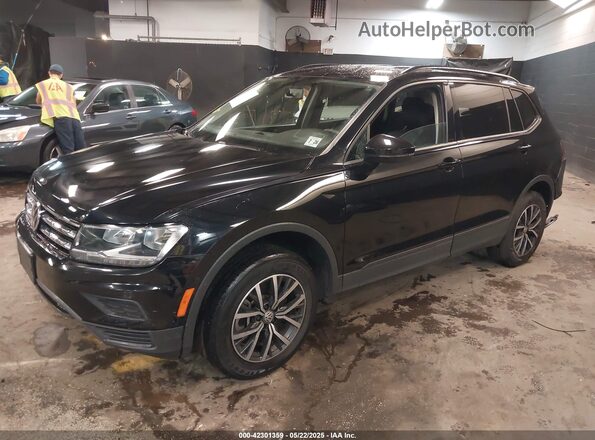 3VV0B7AX5MM088269 2021 VOLKSWAGEN TIGUAN Black Առջևի ձախ երեք քառորդ տեսարան