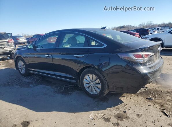 KMHE24L38HA067587 2017 HYUNDAI SONATA Черный Задняя левая четверть
