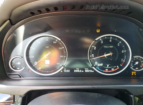 5UXKU2C30H0N85574 2017 BMW X6 Brown ხელსაწყოთა პანელის ხედი