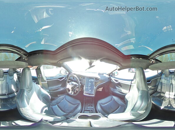 5YJSA1E1XGF129033 2016 TESLA MODEL Gray Панорамний вид салону 360°