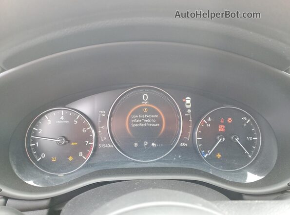 3MZBPAA74MM201678 2021 MAZDA 3 Black Instrument cluster view