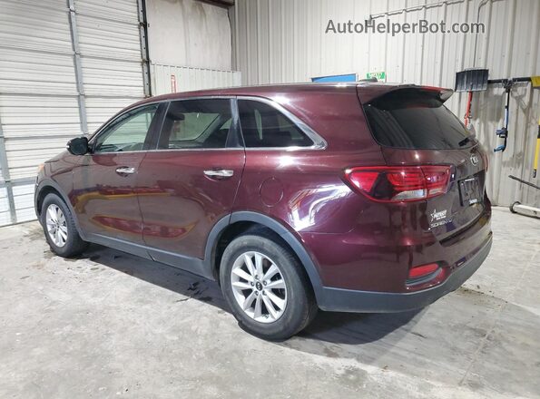 5XYPGDA57LG613372 2020 KIA SORENTO Maroon უკანა მარცხენა
