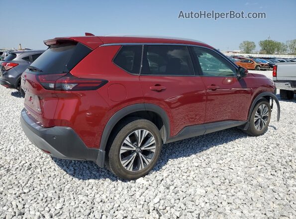 5N1AT3BB0MC724380 2021 NISSAN ROGUE Red Հետևի աջ