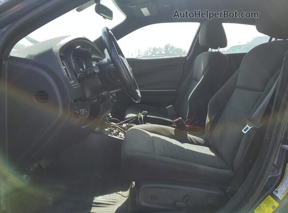 2C3CDXKT3KH562513 2019 DODGE CHARGER Blue Widok wnętrza z przodu