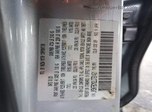 JM3KFBCM2L0791421 2020 MAZDA CX-5 Silver Вид наклейки з VIN-кодом