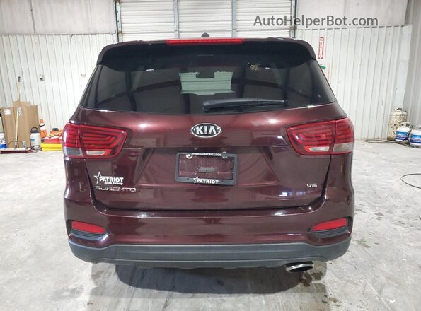 5XYPGDA57LG613372 2020 KIA SORENTO Maroon უკანა ხედი
