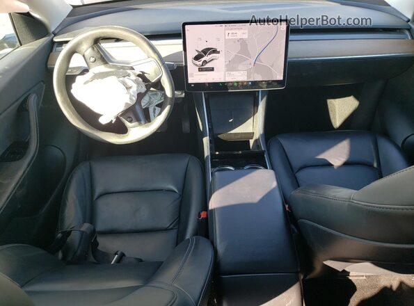 5YJYGDEE7MF083864 2021 TESLA MODEL Белый Вид панели приборов