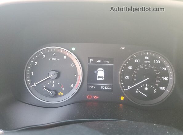KM8J23A4XMU327713 2021 HYUNDAI TUCSON Белый Вид щитка приборов