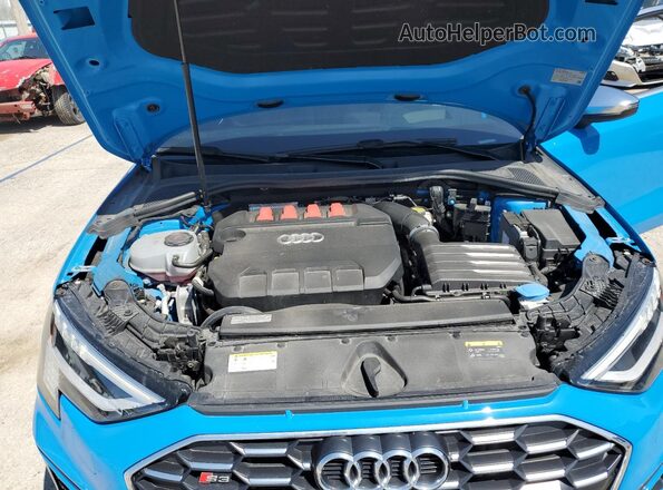 WAUJ3DGY9PA035720 2023 AUDI S3 Blue უკანა სალონის ხედი