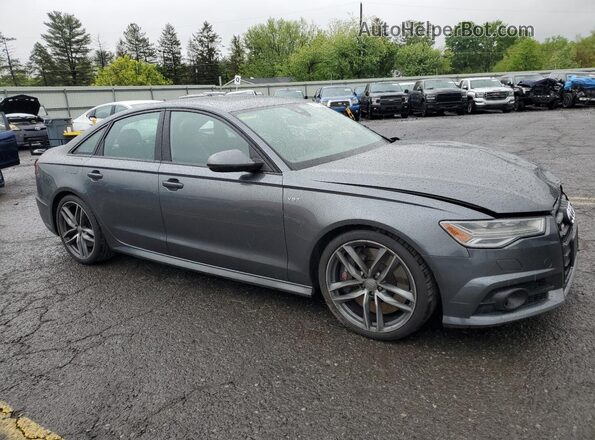 WAUHFAFC4HN078477 2017 AUDI S6 Gray Delantero derecho