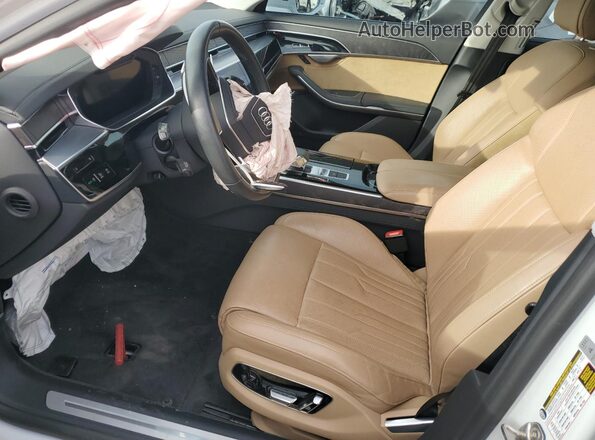 WAU8EAF85MN025943 2021 AUDI OTHER White Widok wnętrza z przodu