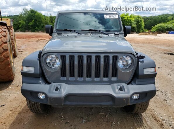 1C4HJXAG4MW543696 2021 JEEP WRANGLER Gray Vista frontal