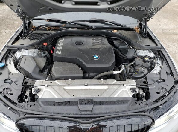 WBA5R1C02LFH86303 2020 BMW 3 SERIES Silver Rear interior view