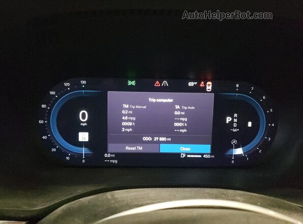 YV4L12RNXP1199080 2023 VOLVO XC60 Blue Instrument cluster view