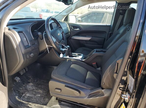 1GCHSCEA2M1235015 2021 CHEVROLET COLORADO Черный Вид салона спереди
