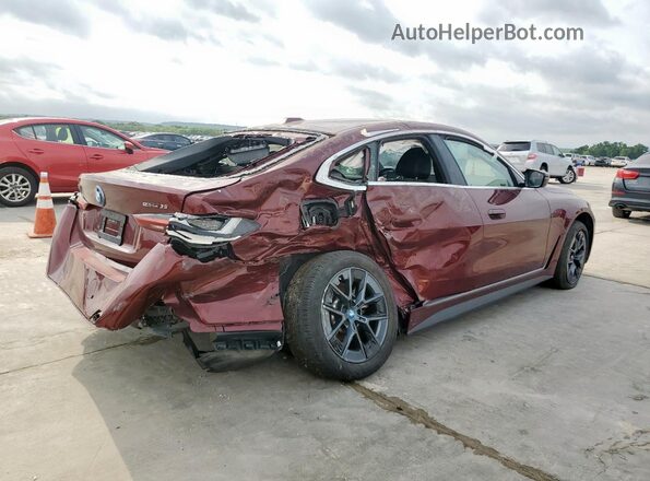 WBY43AW06RFR52113 2024 BMW I4 Maroon Առջևի աջ