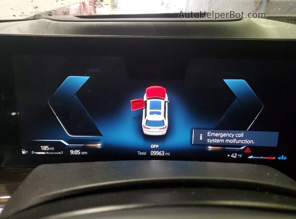 5UX23EM02R9S50015 2024 BMW X7 White Widok zestawu wskaźników