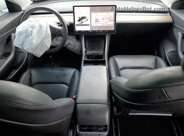5YJ3E1EA1LF597994 2020 TESLA MODEL White Dashboard view