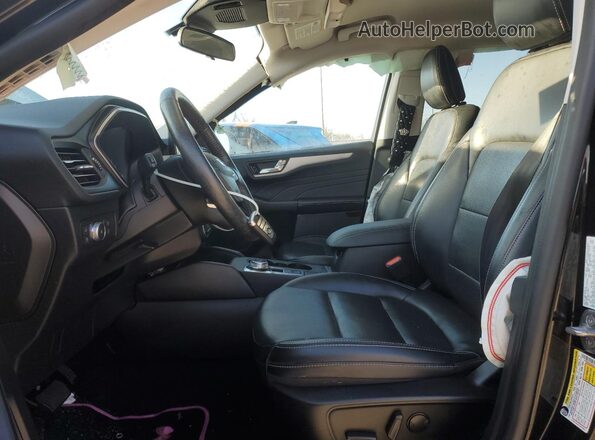 1FMCU9CZ8MUA40028 2021 FORD ESCAPE Black Front interior view
