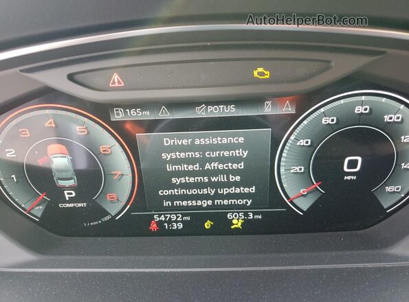 WAU8EAF85MN025943 2021 AUDI OTHER White Widok zestawu wskaźników