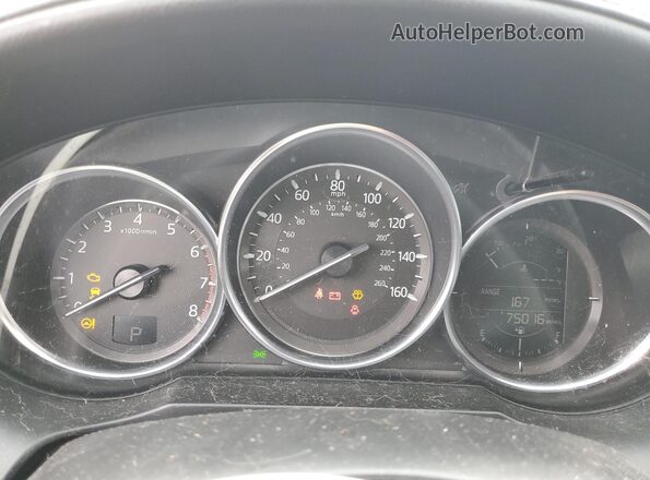 JM1GL1U5XH1136451 2017 MAZDA 6 White Widok zestawu wskaźników